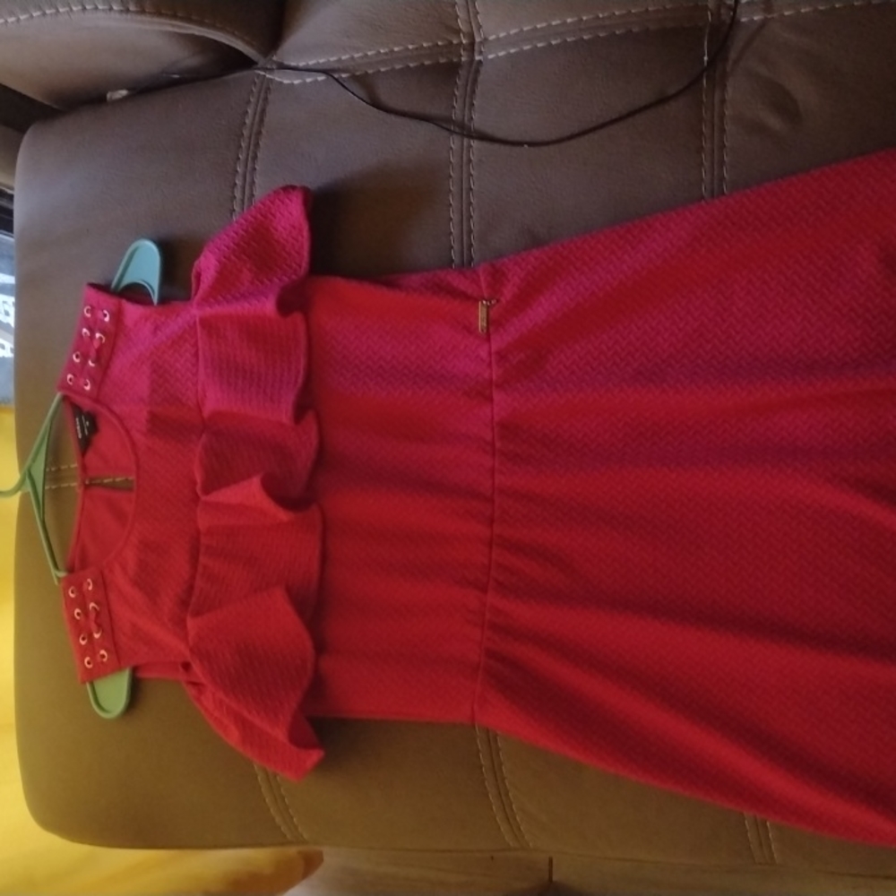 Hot pink dress